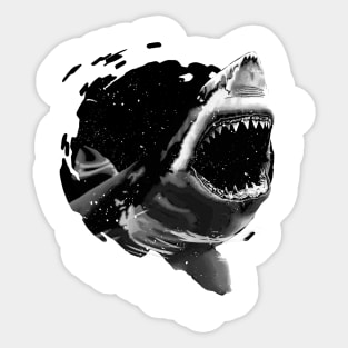 Shark Attack Sticker